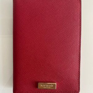 Kate Spade Red Passport Holder